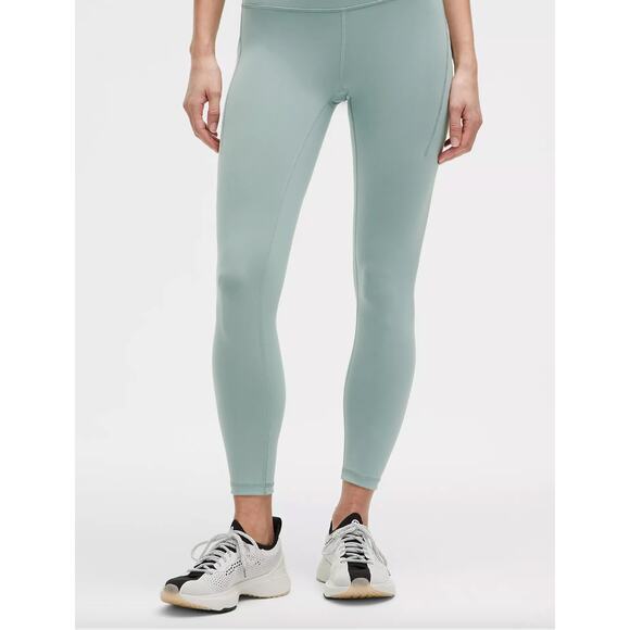 Lululemon Wunder Train Contour Fit High-Rise Tight 25" Misty Glade W5DZRS Size 6 - Picture 1 of 8